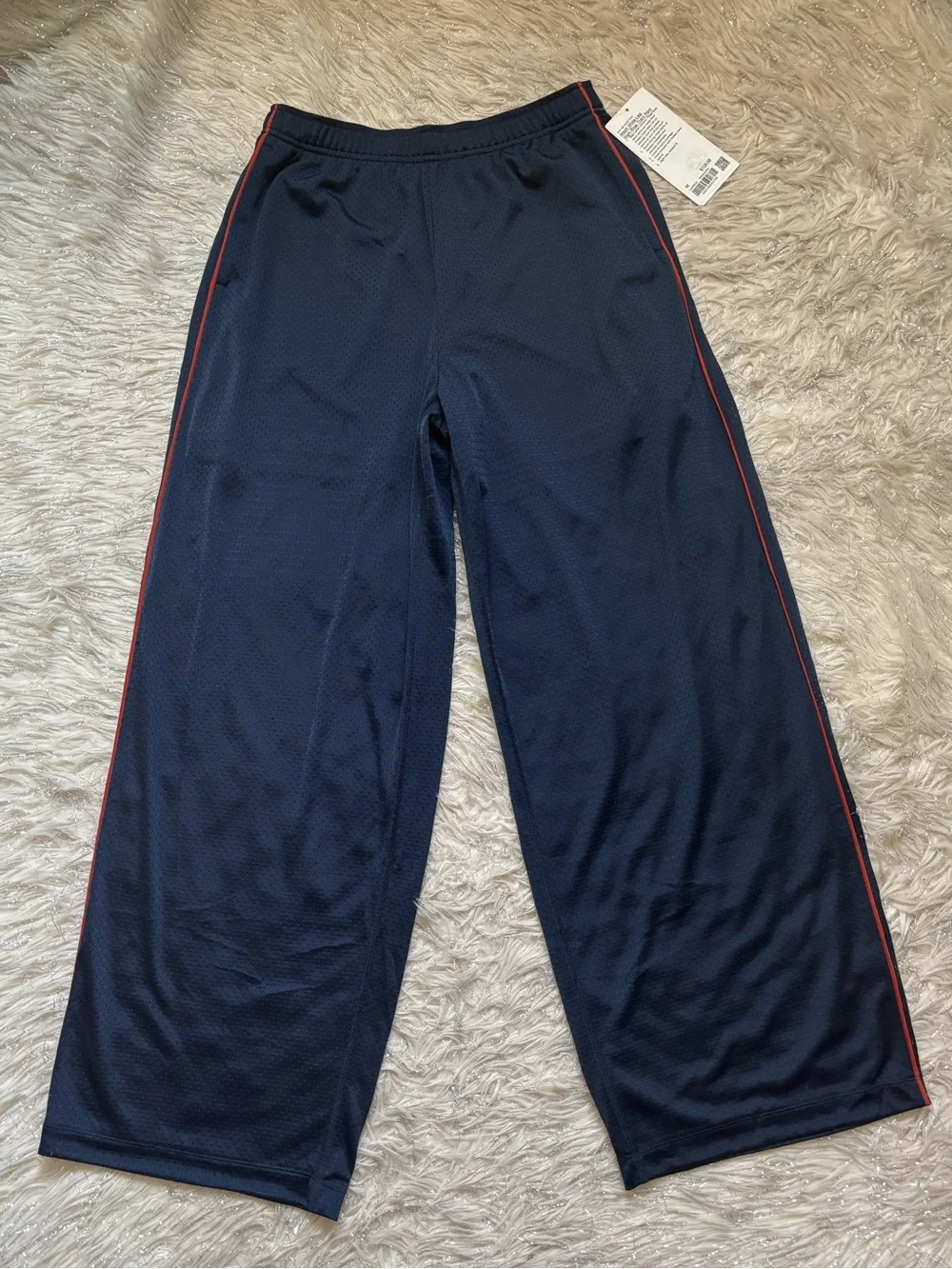 Lululemon Athletica Blue Women’s Mesh Wide-Leg High Rise Train Pants Size M